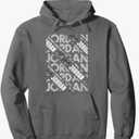 Diagonal Jordan Pattern Jordan Camo Pattern Grey Camouflage Pullover Hoodie, XL