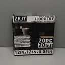 20-Pack 20 Sq.Ft Peel and Stick Floor Tiles Vinyl Matte Pattern Flooring, 12 x 12 Self Adhesive Vinyl Flooring DIY for Renter Kitchen, Bathroom, Laundry, Pure Black&Pure White