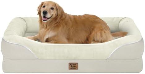 Orthopedic Removable Large Dog Bed -XL Large Dog Beds with Washable Cover and Removable Bolsters Non-Slip Bottom & Waterproof Pet Bed Sofa for Big Size Dogs