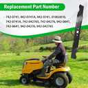 942-0741A Mower Blade for 21 Deck, Compatible with T roy Bilt TB130 TB240 TB230 TB200 TB210 TB160, C raftsman M230 M250, C ub Cadet, M TD 21'' Riding Mower, Replace 742-0741, 742-0741A, 942-0741