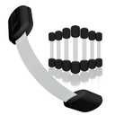 SKYLA HOMES Baby Locks (8-Pack) Child Safety Cabinet Proofing - Safe Quick and Easy 3M Adhesive Cabinet Drawer Door Latches No Screws & Magnets Multi-Purpose for Furniture Kitchen Ovens Toilet Seats (Black)