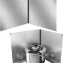 2 PCS Bifold Grease Splatter Guard, 16 x 16 Inches Stainless Steel Splatter Shield, Foldable Oil Splash Guard, Backsplash for Stove Frying Pan, Oil Splash Board, Easy Clean, Kitchen Wall Protection