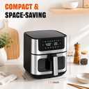 8-in-1 Air Fryer 6 Quarts Airfryer with Window, 11.42x10.83x12.99 inch