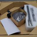 Outdoor Ceiling Fans with Light for Patios, 20" Weatherproof Gazebo Fan with Hanging Hook, Remote Control & APP, 6 Speeds, 3CCT, Caged Plug in Ceiling Fan for Patio (Black)