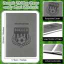 2 x chiazllta The Soccer Notebook for Coaches & Players 7 x 10 Inch Soccer Training Notepad Coaching Board Coaching Notebook for Tactics Tactical Practice Planner Coaches & Players Gifts