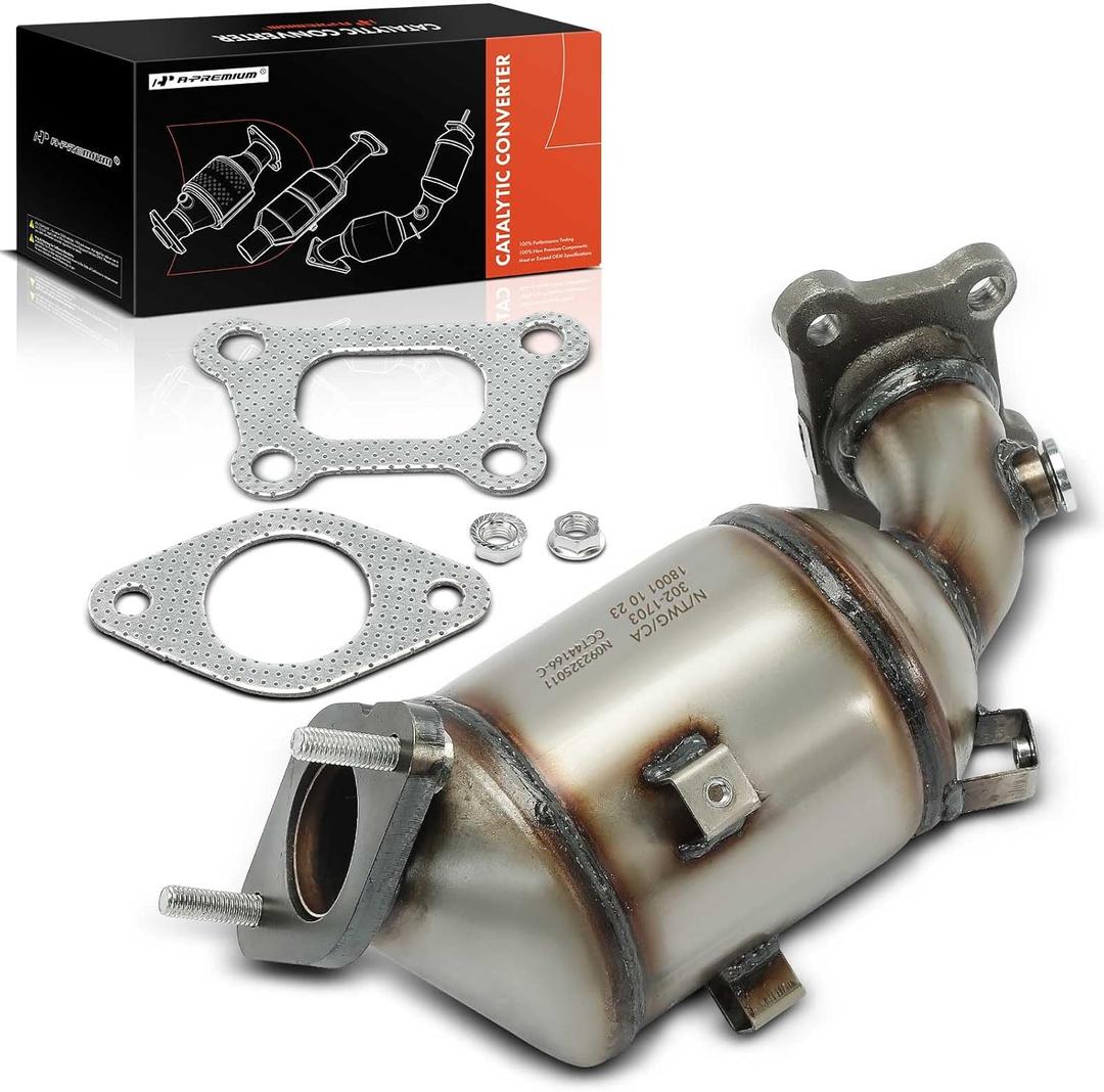 A-Premium Front Left Catalytic Converter Kit Direct-Fit Compatible with Cadillac, Chevy & GMC Models - 2019-2023 Blazer, 2017-2023 Acadia, 2017-2023 XT5, 2020-2023 XT6 - V6 3.6L - E.P.A. Compliant