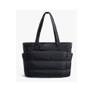 BAGSMART Tote Bag for Women, Lightweight Puffy Tote Bag with Compartments Quilted Shoulder Bag Handbag for Travel, Work, Gym