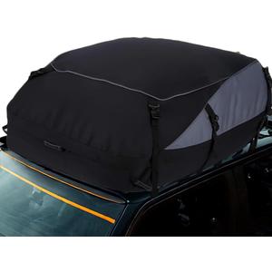 Car Roof Rack Luggage Bag, Car Rooftop Cargo Carrier, Roof Bag Waterproof Vehicle Soft-Shell Roof Luggage, with Lacing Strap, Safety Hook (130 * 100 * 45cm)