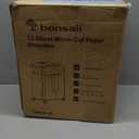 Bonsaii 12-Sheet Micro Cut Shredders for Home Office, 60 Minute P-4 Security Level Paper Shredder for CD, Credit Card, Mails, Staple, Clip, with Jam-Proof System & 4.2 Gal Pullout Bin C266-B