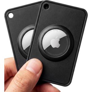 EVEO Apple AirTag Wallet Holder (2 Pack) Ultra Thin Wallet AirTag Card Holder for Apple Tag | Secure Fit Air Tag Card for Everyday Carry Slim AirTag Cardholder *Apple AirTag Not Included