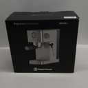 Maestri House 20 Bar ULKA Pump Espresso Machine, Compact Espresso Maker Built-in Flow Meter Steam Milk Frother, Stainless Steel Coffee Machine for Cappuccino, Latte, Rose Golden