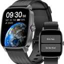 DAVIKO Pedometer Watch Senior Friendly No App/Phone Required, Waterproof Fitness Tracker Watch with Step Counter Calories/Sleep Tracker for Walking Running for Men Women (Black)