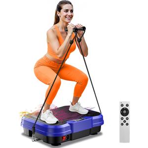 Vibration Plate Exercise Machine,Vibration Plate for Lymphatic Drainage Power Vibration Plate Machine Support 450 Lbs 250 Adjustable Speeds,Vibrating Plate Shake Plate Weight Loss