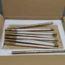 Modern Gold Chandelier, 12-Light LED Linear Pendant Light Fixture, Dimmable Gold Chandeliers for Dining Room, Living Room, Bedroom, Kitchen Island