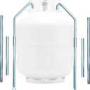 RV Propane Tank Mounting Rack for Camper and Travel Trailers for 40lb,30lb and 20ld Tanks with Different Connecting Pipes.(RVPNR103F)