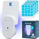 Katchy Plug-in Bug Trap Indoor  Fly Catcher for Mosquito, Gnat, Fruit Fly & Small Moth  Blue Light, Chemical-Free & Eco-Friendly  All Indoor Areas: Kitchen, Living Room & Plants (1 Pack)