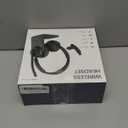 COSMUSIS Wireless Headset with Mic for Work, Bluetooth 5.3 Headsets with Microphone and Detachable Earpads, 50H Playtime with Charging Base, Noise Cancelling Headphones for Work with Mic Mute