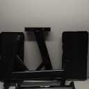 Yes4All Adjustable Dumbbell Stand - 160 Pound Capacity, Spotter Rack & Weight Rack with Strap, Easy Storage & Safety