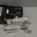 HaWare 68 Pieces Silverware Set with Serving Set, Stainless Steel Modern Flatware Eating Utensils Set, Includes Forks/Spoons/Dinner Knives, Service for 12, Mirror Polished, Dishwasher Safe