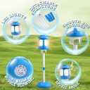 Bubble Machine for Kids Bubble Blower Maker with Lights and Music Automatic Bubble Stand Machine for Parties Birthday Wedding Toddlers Kid Summer Outdoor Toys