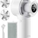 Fabric Shaver,    Rechargeable Lint Remover with Brush, Large Sweater Shaver with Digital Display, 3 Speeds Lint Shaver, 6-Leaf Blades Lint Remover for Clothes, Sofa, Bedding, White