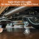 KUCHEY Magnetic Flashlight Fathers Day Dad Gifts for Men, Stocking Stuffers for Men Adults, Pickup Tool Cool Extendable Magnet Telescoping Gadgets Easter Birthday for Him Handyman
