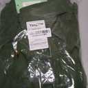 YEXPINE Women's Corduroy Midi Dress Long Sleeve Belted Button Down Shirt Long Dress with Pockets (Large, Green)