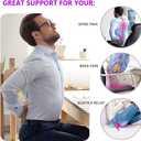 Gel Seat Cushion, Office Seat Cushion Chair Pads for Office Home Car Wheelchair Long Trips - Extra Thick Gel Cushion for Pressure Sores, Tailbone, Back, Sciatica Pain Relief (Extra Thick, Violet)