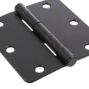 Hillman 853581 0.25 X 3.5 In. Round Corner Door Hinge, Oil Rubbed Bronze - Pack Of 3