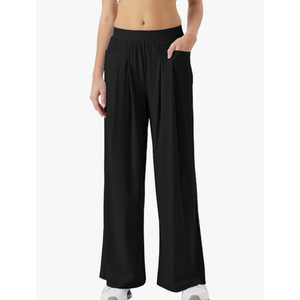 26"/28" Inseam Petite Womens Wide Leg Sweatpants Lightweight High Rise Upf50 Loose Thin Cool Summer Pants with Pockets 2025M