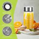 souG 4 Pack 14oz Juice BottlesWide Mouth Glass Water Bottles with Lids - for Juicing, Smoothies, Milk, Protein, BPA Free, Reusable, Stainless Steel Lids, Leak Proof, Shaker bottle (14oz/400ml)