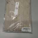 OUGES 2025 Fall Sweater Dress for Women Crew Neck Long Sleeve Knit Lightweight Casual Dresses (Large, Beige)