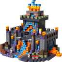 Goody King 100PCS Magnetic Blocks - Dark Castle Set Magnetic Building Blocks, Stacking Magnets for Kids, Strong Magnets, Sensory Toy for STEM Learning Toys for Kids 3+ Boys and Girls Birthday Gifts, 7.87 inches x 7.87 inches x 0.78 inches