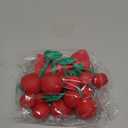 Chunful 9 Pcs Red Cherry Cake Decorations and Bow Cake Toppers Artificial Fake Cherries Fruit Decor for Birthday Party Decorations Bridal Wedding Party Supplies