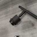 Floor Lamp for Living Room with 3 Color Temperatures Standing Lamp with Adjustable Beige Linen Lampshade Tall Lamps for Bedroom Office Classroom Dorm Room, 9W LED Bulb Included, Black