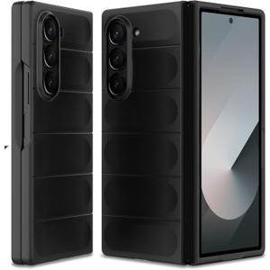 Case for Samsung Galaxy Z Fold 6, Hard PC Slim Fit Bumper Case, Anti-Scratch Shockproof Protective Phone Cover, Black