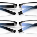 Gaoye 1.75 Executive Style Reading Glasses Men  Durable Readers with Blue Light Filtering Comfortable Fit with TR90 Frames