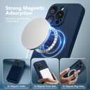 Magnetic for iPhone 12 Pro Max Case, Compatible with MagSafe, [Full Camera Protection][Screen Protector] Silicone Shockproof Protective Phone Case for iPhone 12 Pro Max 6.7", Cobalt Blue