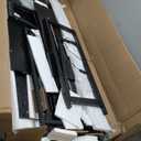 AODK L Shaped Gaming Desk with Led Lights, 59 Inch Reversible Gaming Computer Desk with Display Shelves, PC Gamer Desk Gamer Table with Storage Bag, L Desk for Game, Black