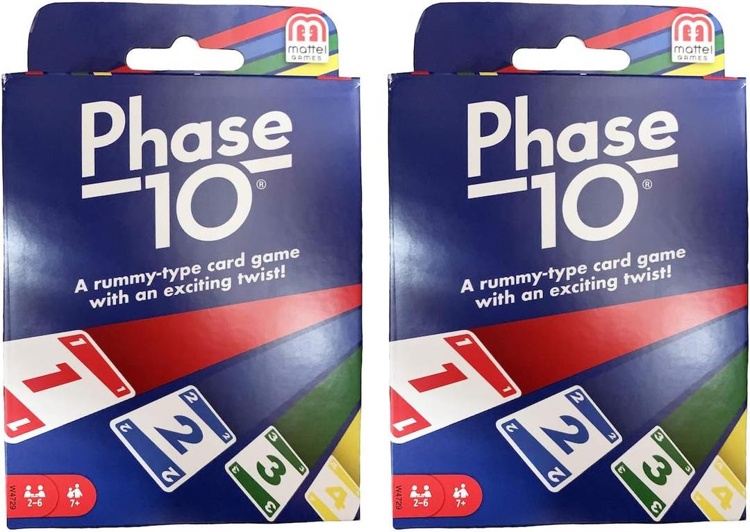 Mattel Phase 10 Card Game - 2 Pack
