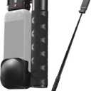 K&F CONCEPT Magnetic Quick Release Foldable Selfie Stick Compatible with Insta360 X5, 89cm/35inch Aluminum Alloy Extension Rod Invisible Pole, Adjustable Handle Grip with Safety Lock for X4 Air