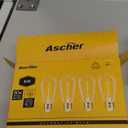 Vintage LED Edison Bulbs, 6W, Equivalent 60W, Non-Dimmable, High Brightness Warm White 2700K, ST58 Antique LED Filament Bulbs with 80+ CRI, E26 Medium Base, Clear Glass, Pack of 4