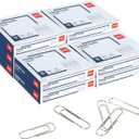 Deli #1 Nonskid Paper Clips, 1000 Medium Paper Clips, 10 Boxes of 100 Each, Silver