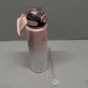 Enerbone 32 oz Insulated Water Bottle, Stainless Steel Bottle with Carrying Strap, Double-Wall Vacuum Insulation Design, Leakproof Sports Bottle with Straw, Keep Drinks Cold or Hot for Hours (Cotton)