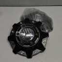 Wheel Center Hub Caps for Pro Comp 48 Series and Ballistic 845 Morax Replacement Hubcaps, Set of 4 American Flag Style, Premium ABS Material, Recommended for Off-Road Tuning Enthusiasts (Matte Black with American Flag)