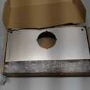 Dunzy 1 Pack 1-3/8 Inch x 9 Inch Door Reinforcement Plate 2-1/8" Thick Stainless Steel Lock and Door Reinforcer Security to Repair Home Wood Metal Knob/Lock/Latch/Deadbolt, Silver