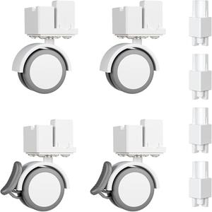BUCATSTATE Cage 3.0 Universal Wheel & Stacking Accessories, Cages 3.0 Accessories That Support Moving and Stacking (for Cage 3.0, White)