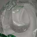 MGupzao Cowboy Hat with Veil Bachelorette Party, White Cowgirl Hat Wedding, Bridal Shower Decoration, Bride to be Gift