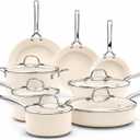 GOTHAM STEEL PRO 13 Pc Anodized Titanium Ceramic Cookware Set Nonstick