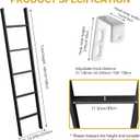 66inch RV Bunk Ladder, Heavy Duty Bed Ladders with Anti-Slip Design